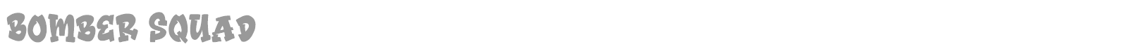 Bomber Squad font preview